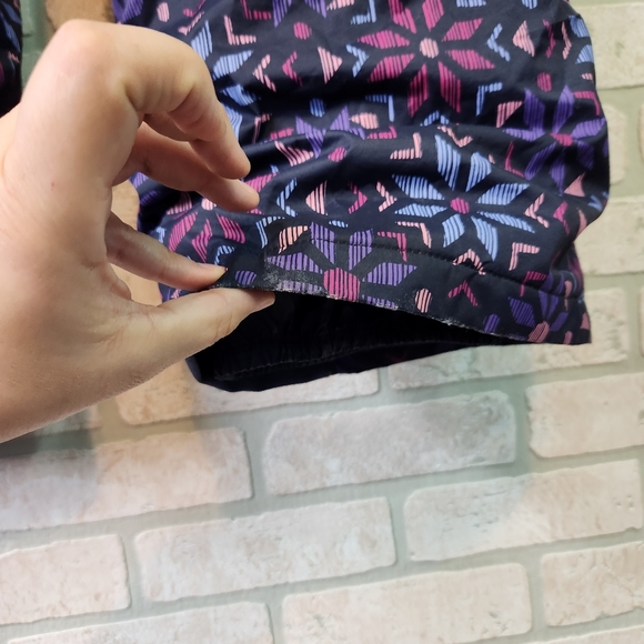 Columbia Big Girls Snowpants Black Pink Purple Aztec Print Size XL 18/20 - Picture 11 of 12